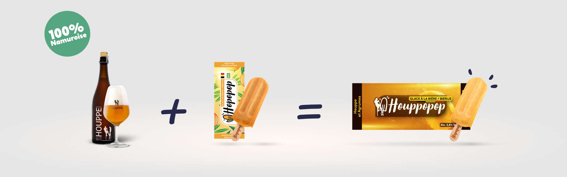 houppe + hopopop aux agrumes = Houppopop ( 100% Namuroise )